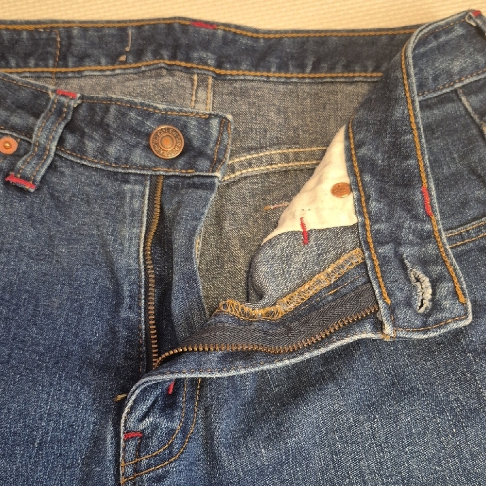 LEVI'S Classic Capri BIG Hem Blue Denim Jeans - 28 - Picture 4 of 6